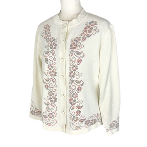 D'Allaird's vintage cream cardigan
